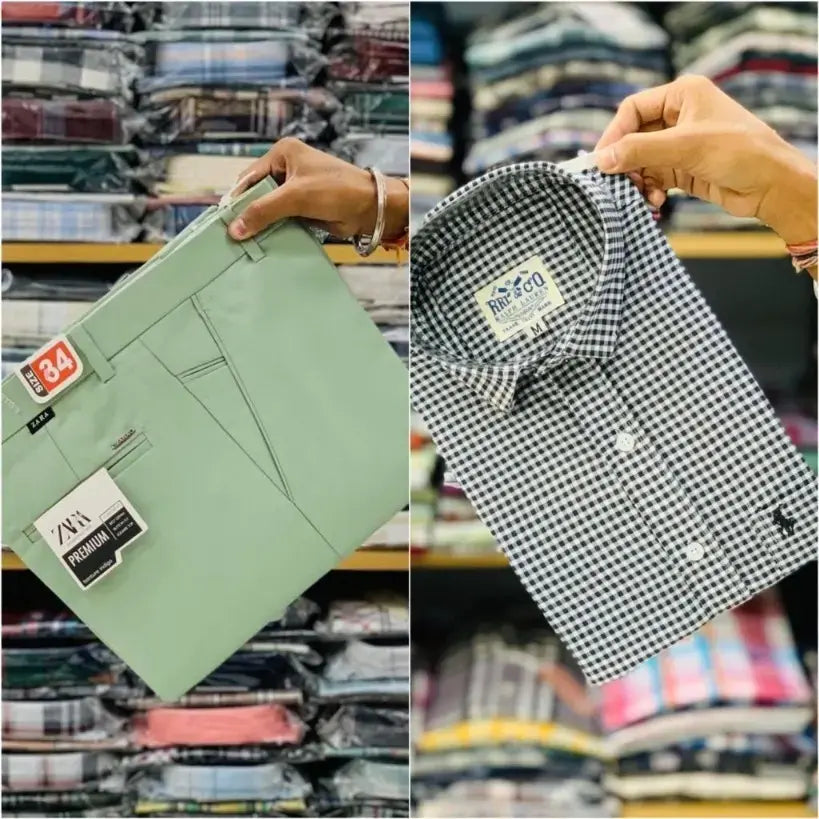 Zara Pant and Rl Polo Shirt Combo