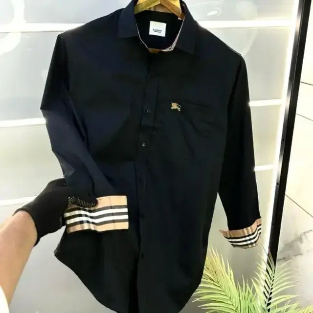 Burberry Premium Quality Black Shirt Imd Fashion Burberry Premium Quality Black Shirt Imd Fashion