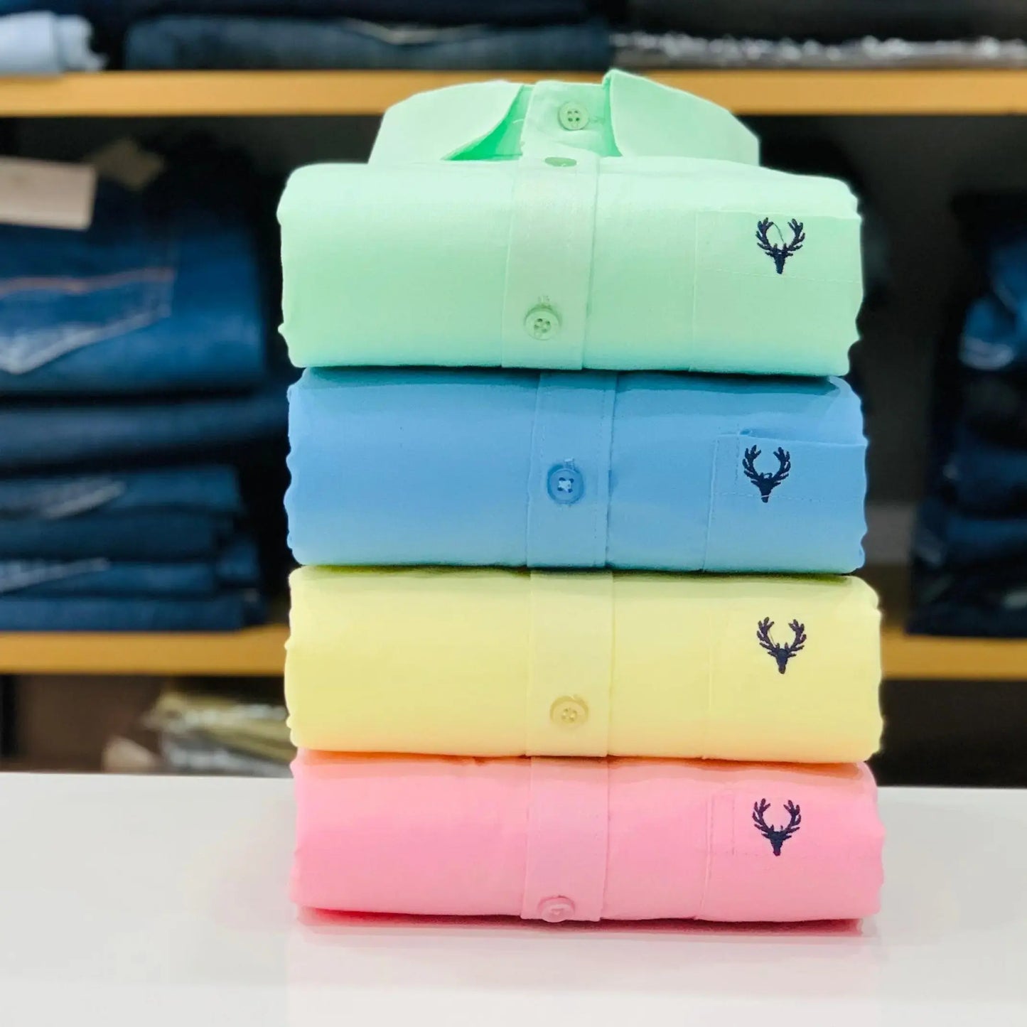 Allen Solly Plain Shirts Combo (Pack of 4)