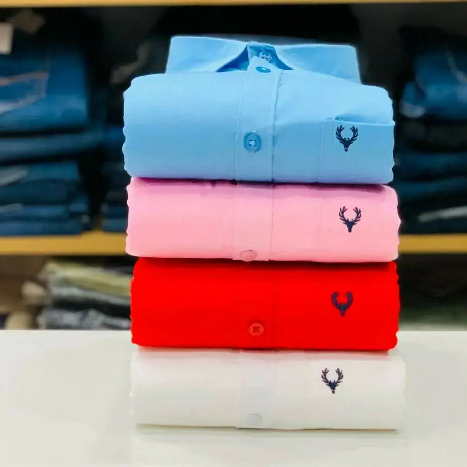 Allen Solly Plain Shirts Combo (Pack of 4)