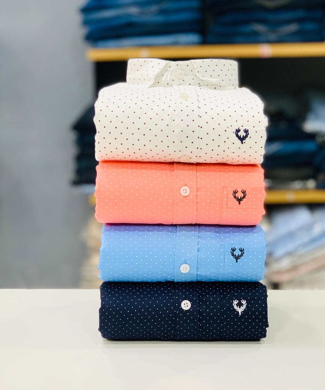 Allen Solly Dotted Shirts Combo (Pack of 4)