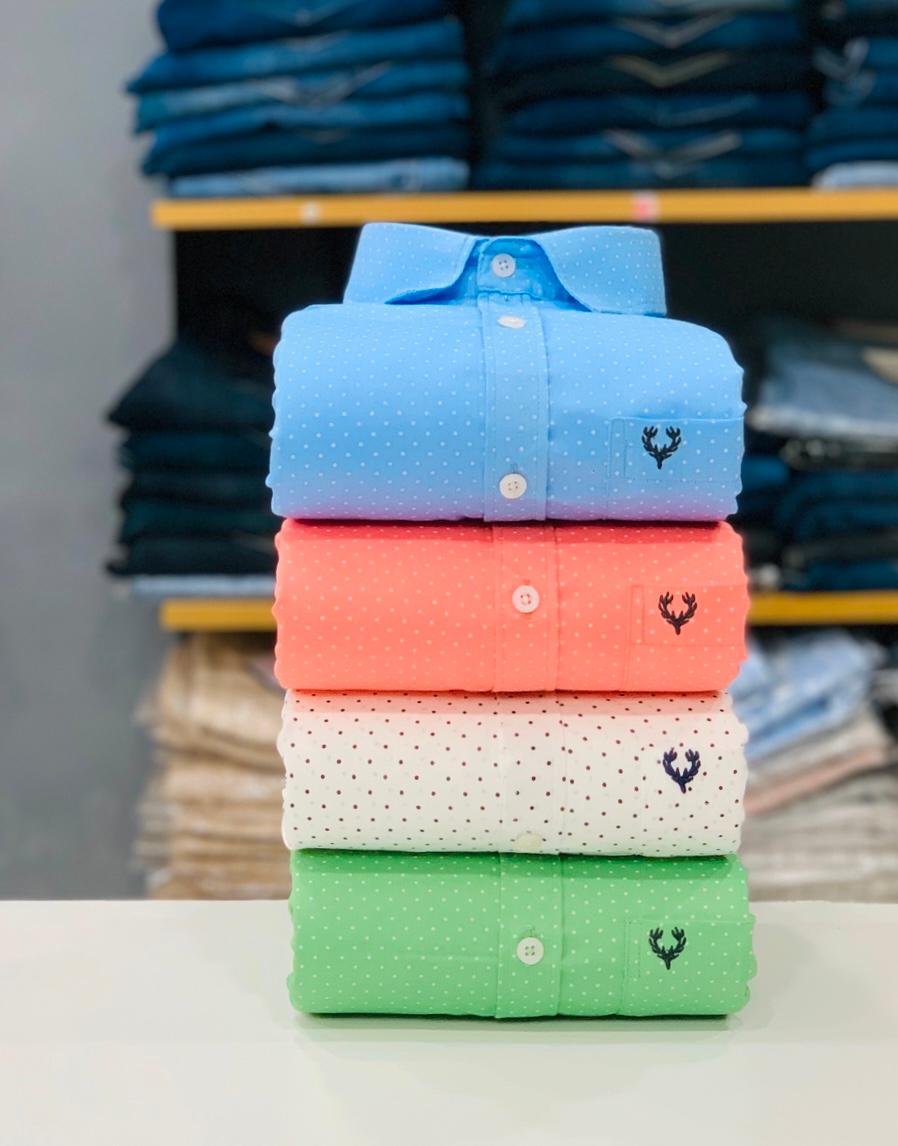 Allen Solly Dotted Shirts Combo (Pack of 4)