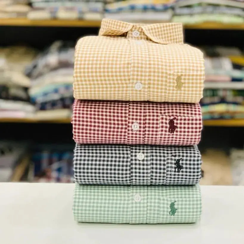 Rl Polo Checked Shirts Set of 4