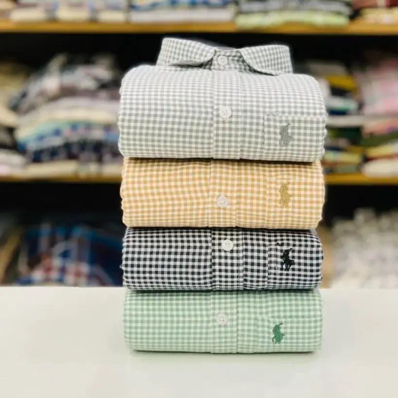 Rl Polo Checked Shirts Set of 4
