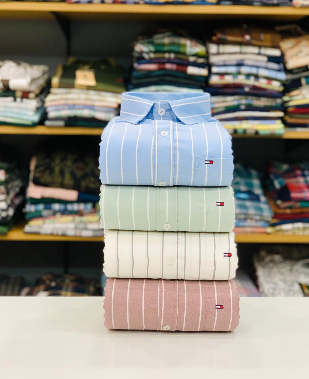 Men's Oxford Fabric Lining Shirts Combo