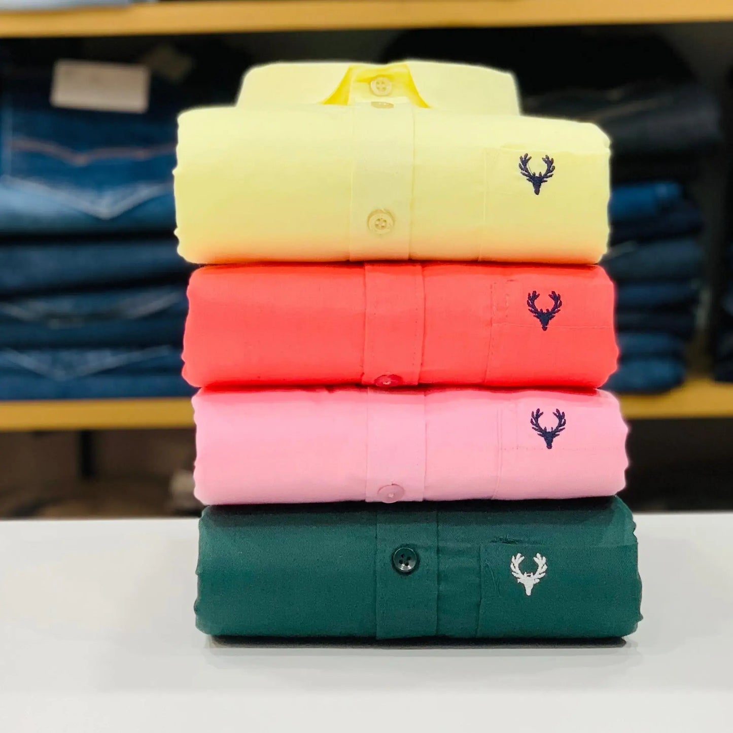 Allen Solly Plain Shirts Combo (Pack of 4)