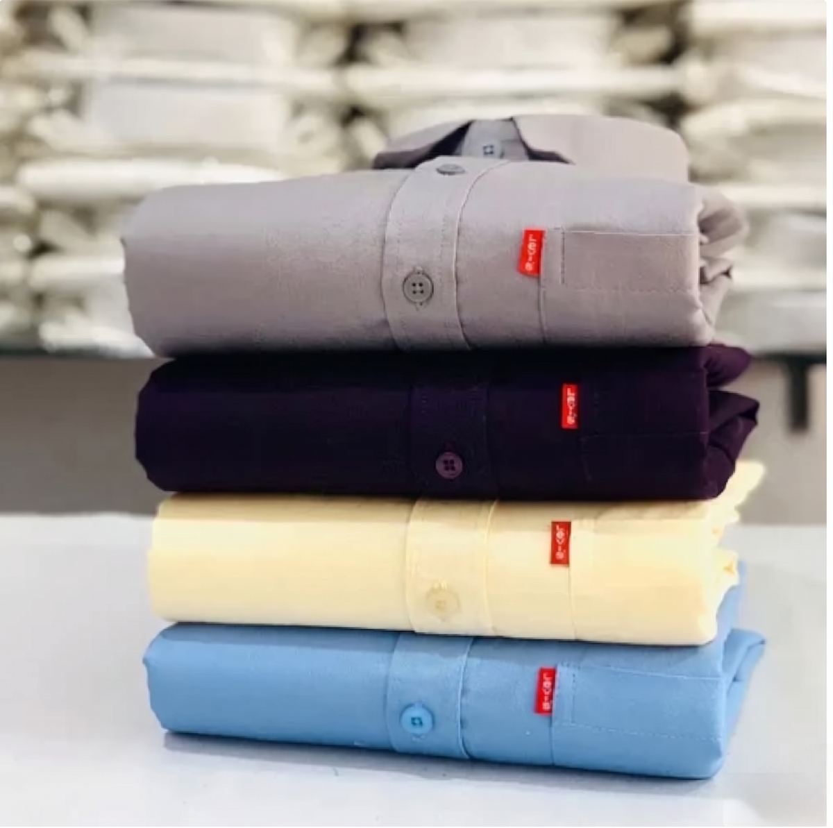 Men's Essential Shirt Multipack – 4 Plain Casual Shirts