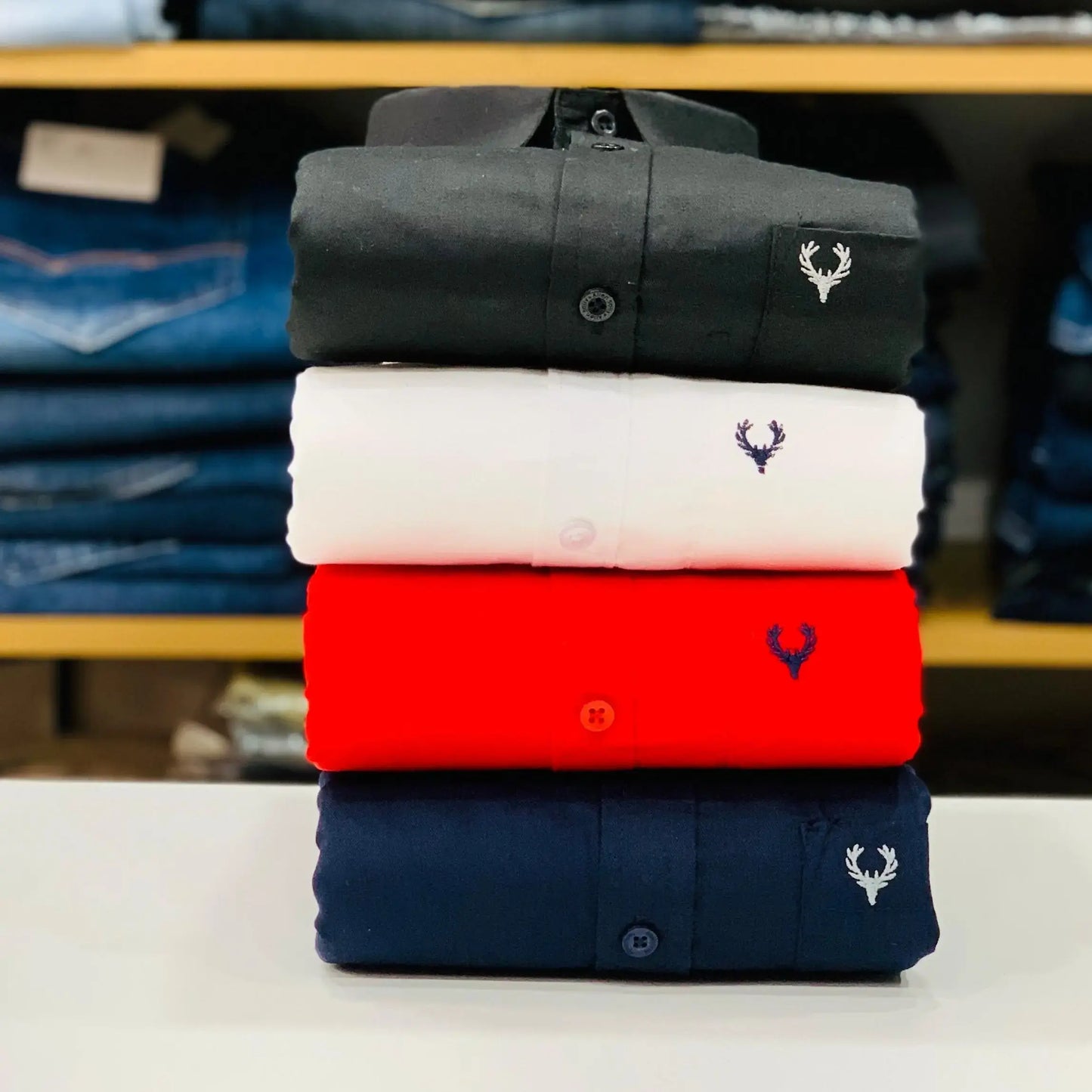 Allen Solly Plain Shirts Combo (Pack of 4)