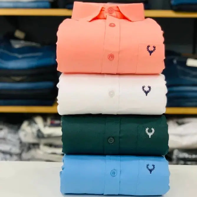 Allen Solly Plain Shirts Combo (Pack of 4)