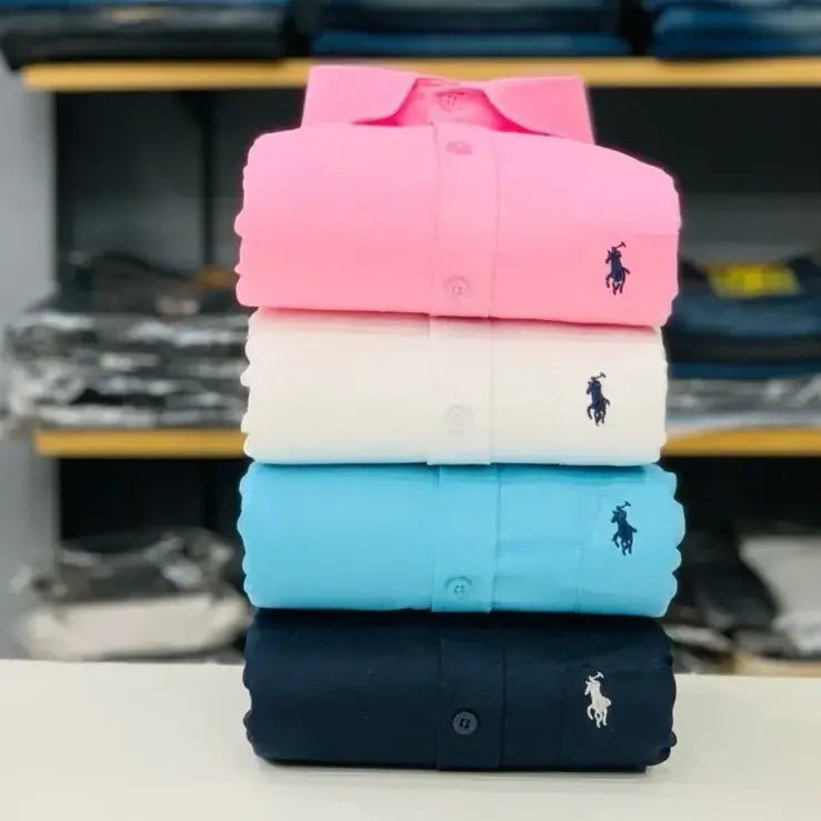 RL Polo Plain Shirts Combo (pack of 4)