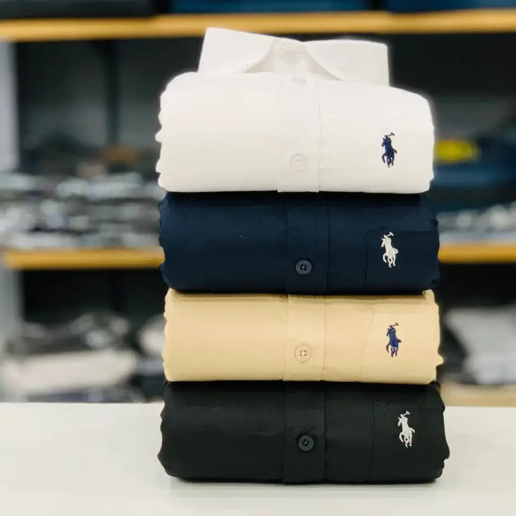 RL Polo Plain Shirts Combo (pack of 4)
