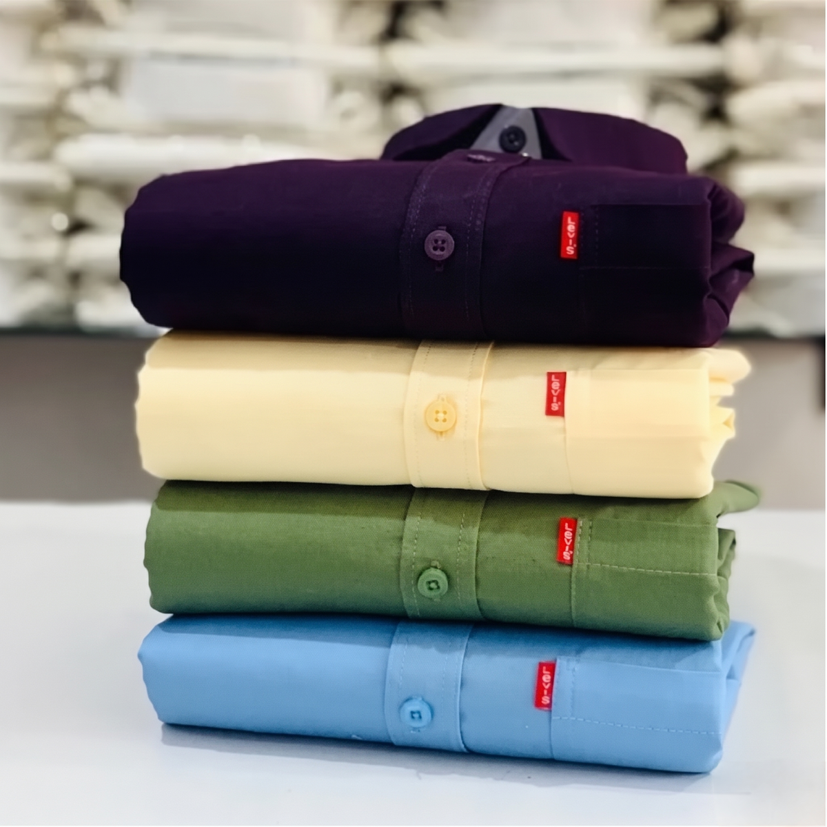 Men's Plain Casual Shirts Pack of 4 – Everyday Clothing