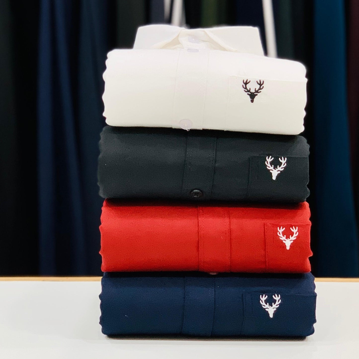 Allen Solly Plain Shirts Combo (Pack of 4)