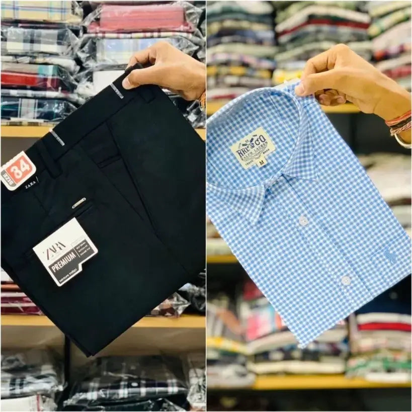 Zara Pant and Rl Polo Shirt Combo