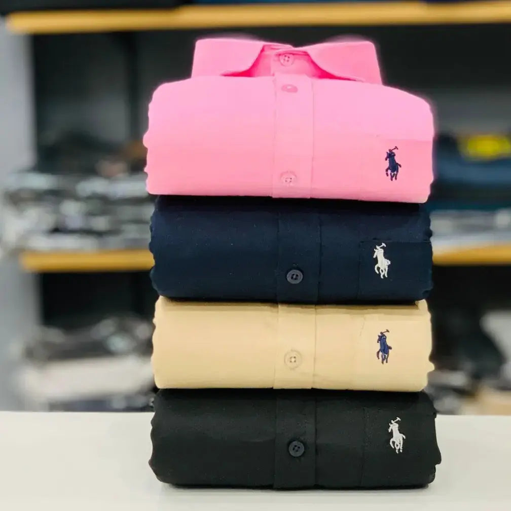 RL Polo Plain Shirts Combo (pack of 4)