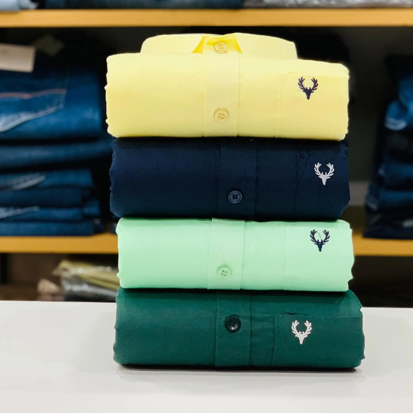 Allen Solly Plain Shirts Combo (Pack of 4)