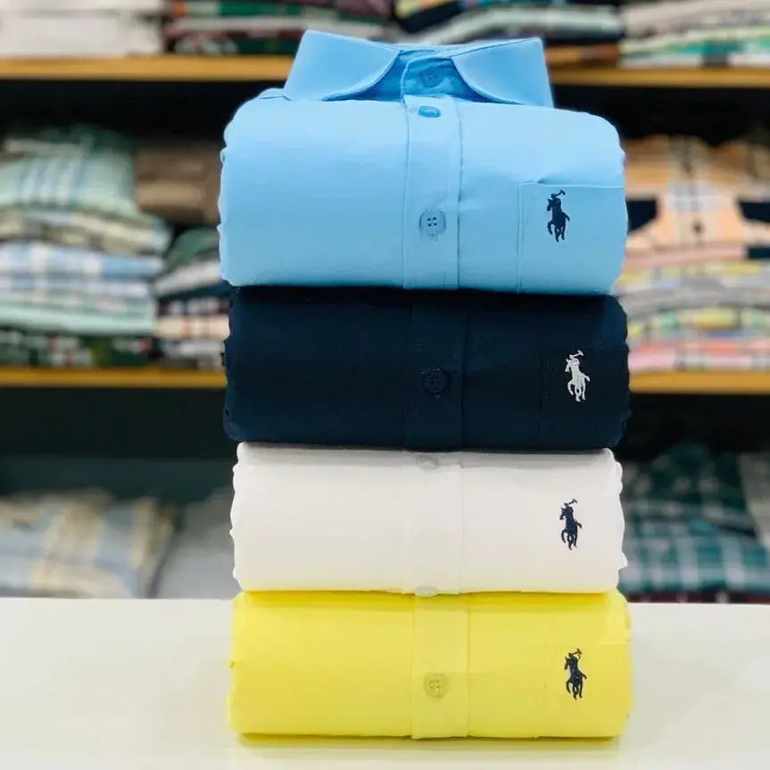 RL Polo Plain Shirts Combo (pack of 4)