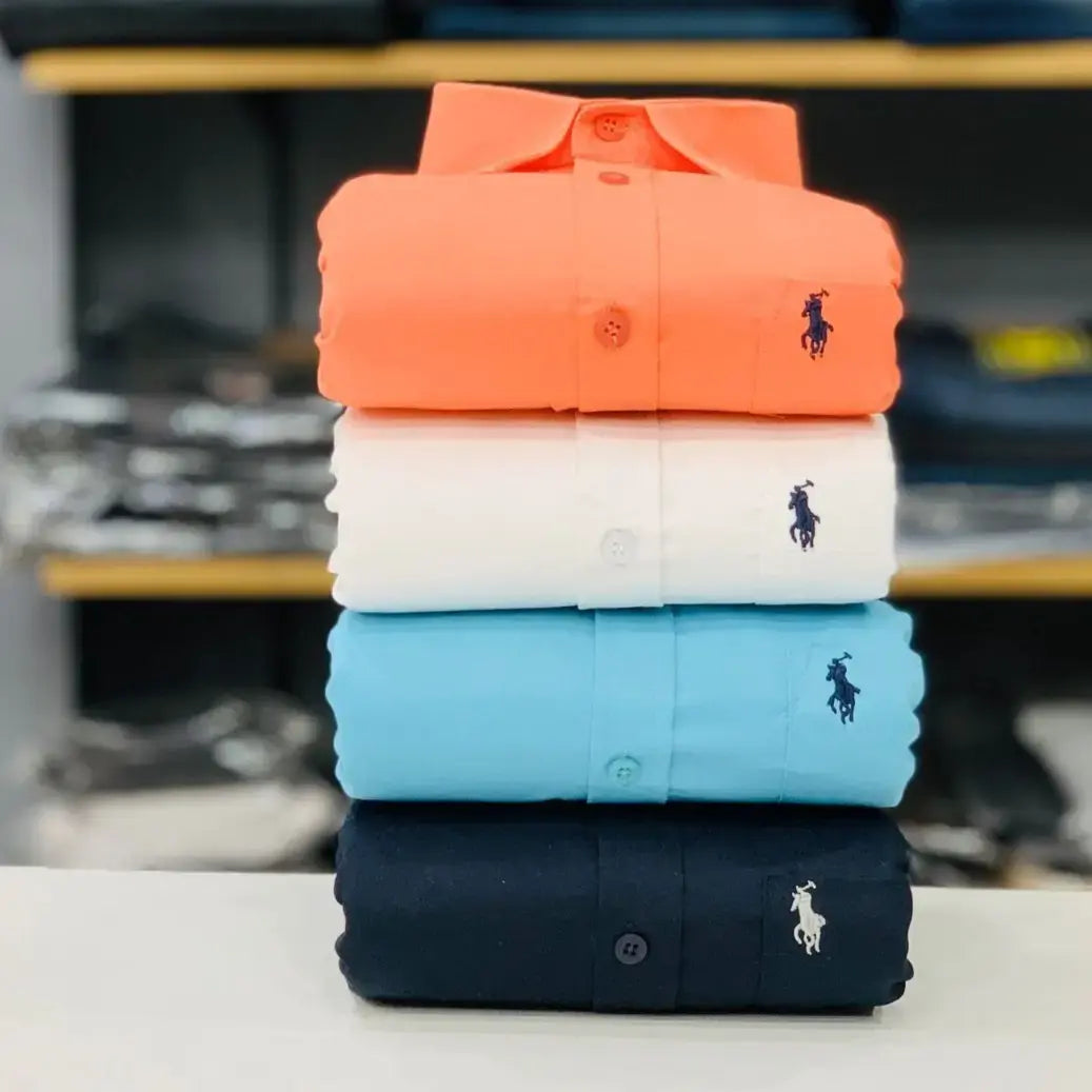 RL Polo Plain Shirts Combo (pack of 4)
