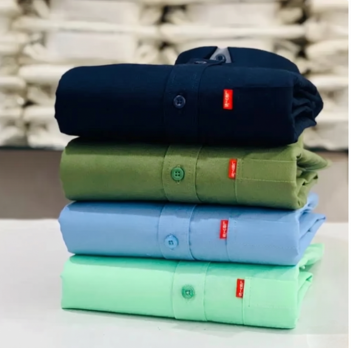 Men's Plain Shirt Collection ā Pack of 4 Shirts