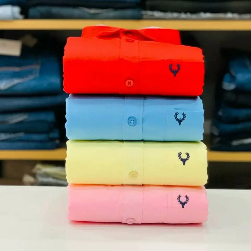 Allen Solly Plain Shirts Combo (Pack of 4)