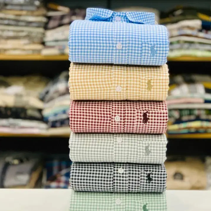 Rl Polo Checked Shirts Set of 4