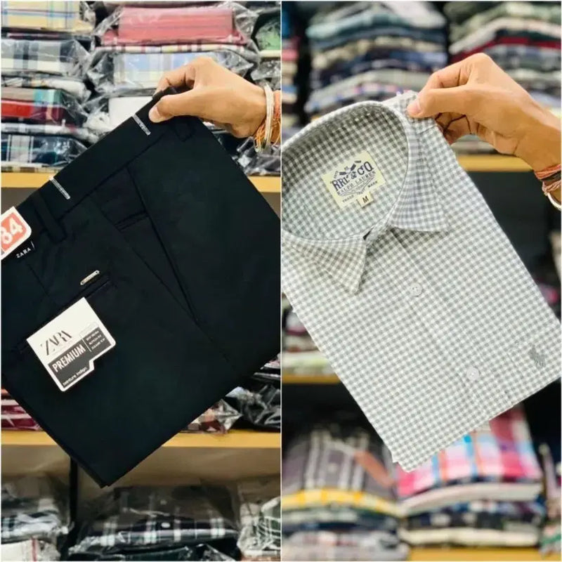 Zara Pant and Rl Polo Shirt Combo