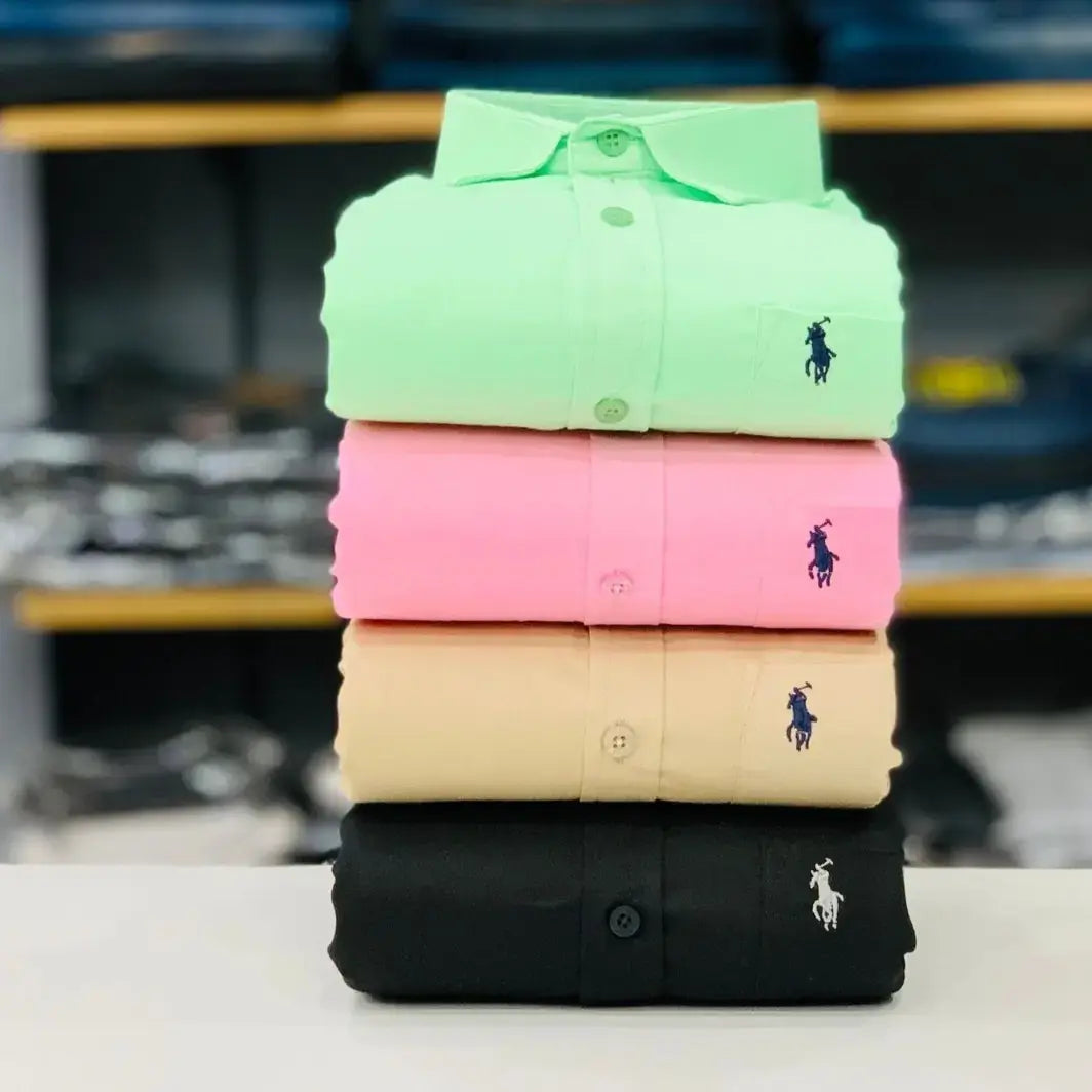 RL Polo Plain Shirts Combo (pack of 4)