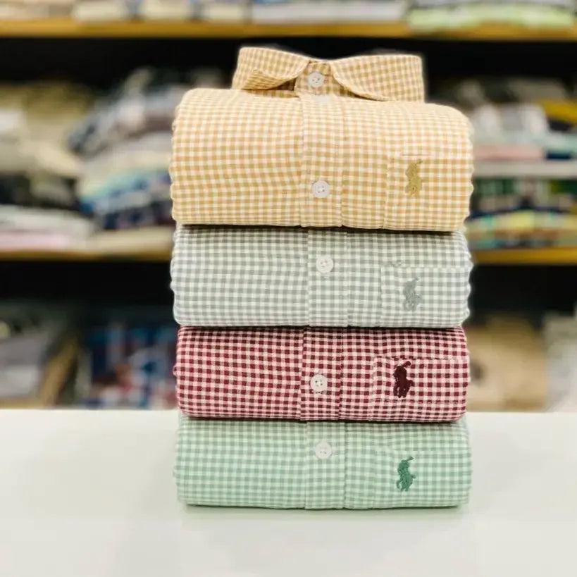 Rl Polo Checked Shirts Set of 4