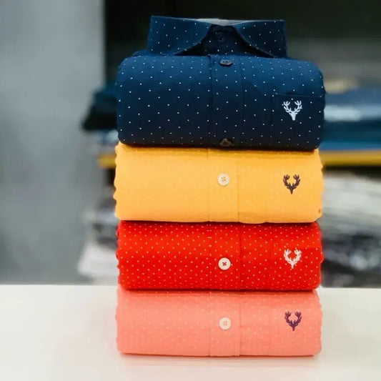 Allen Solly Dotted Shirts Combo (Pack of 4)