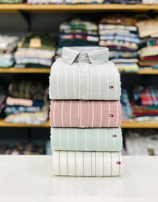 Men's Oxford Fabric Lining Shirts Combo