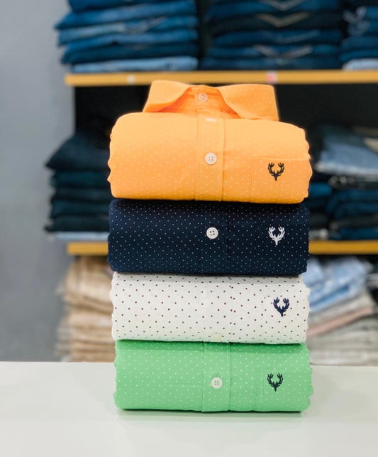 Allen Solly Dotted Shirts Combo (Pack of 4)