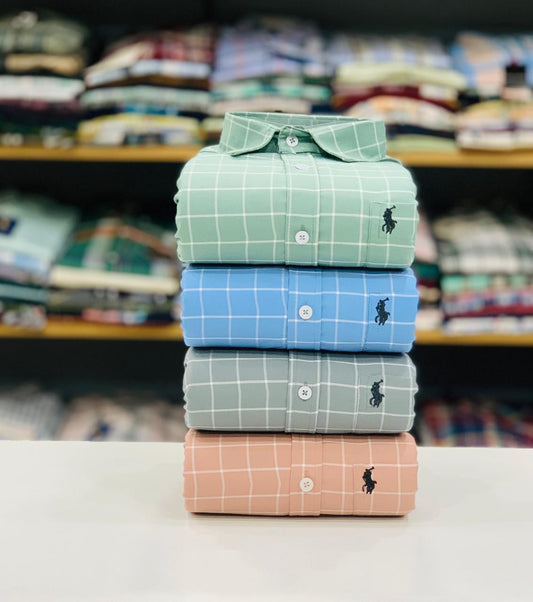 Oxford Cotton Checked Shirts Combo_3
