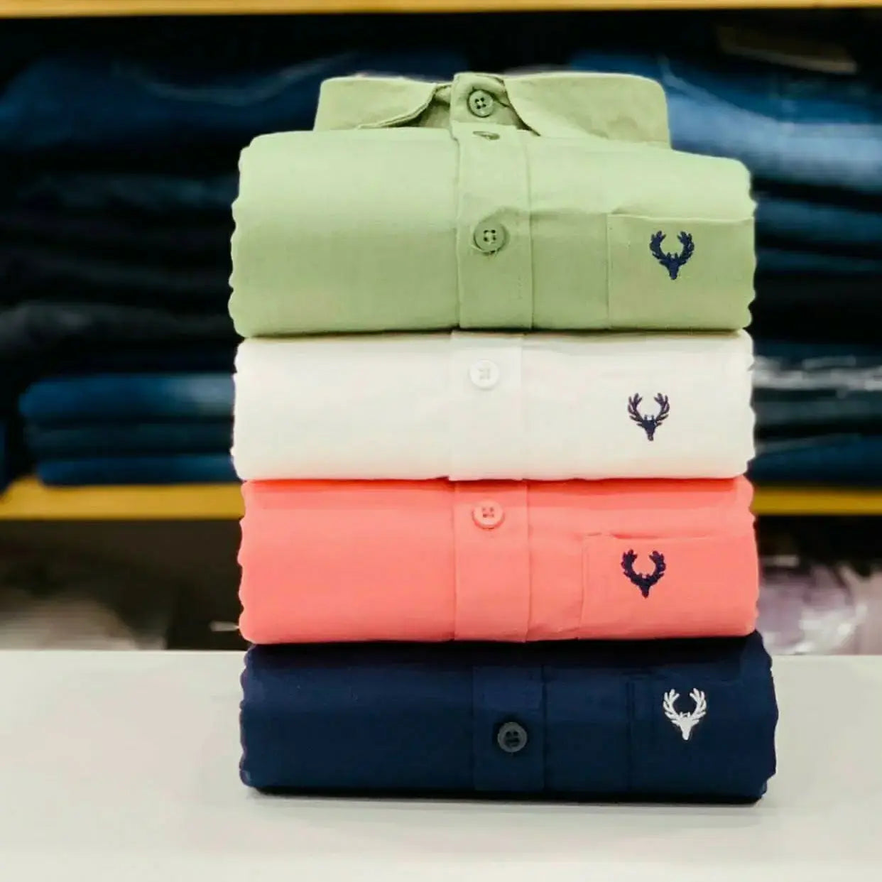 Allen Solly Plain Shirts Combo (Pack of 4)