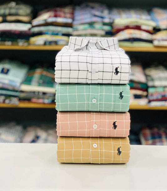 Oxford Cotton Checked Shirts Combo_1