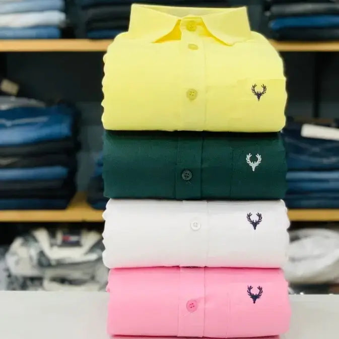 Allen Solly Plain Shirts Combo (Pack of 4)