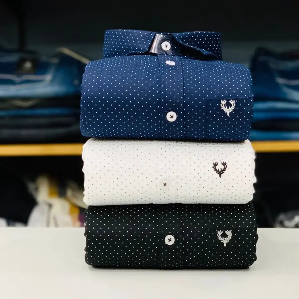 Allen Solly Dotted Shirts Combo (Pack of 3)
