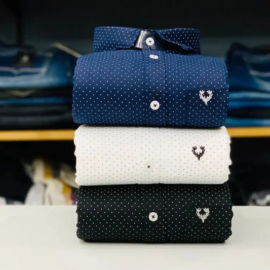 Allen Solly Dotted Shirts Combo (Pack of 3)