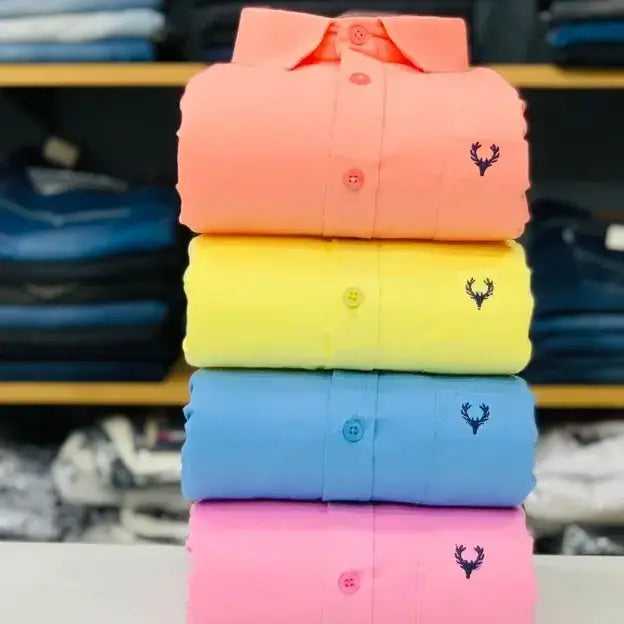 Allen Solly Plain Shirts Combo (Pack of 4)