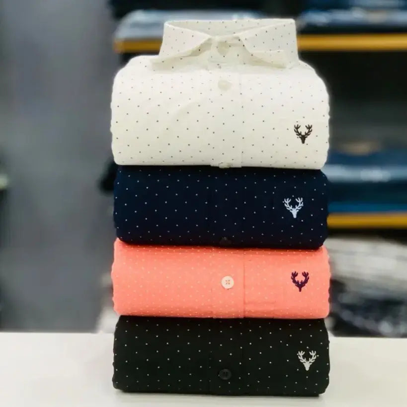Allen Solly Dotted Shirts Combo (Pack of 4)