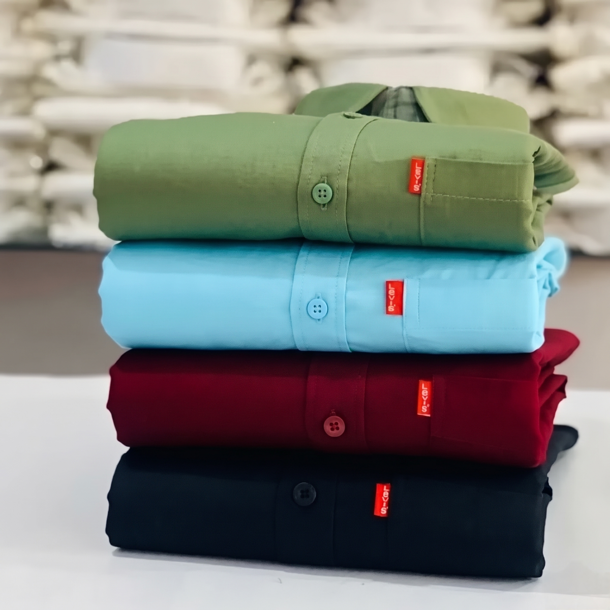 Men's Affordable Plain Shirts – Value Pack of 4