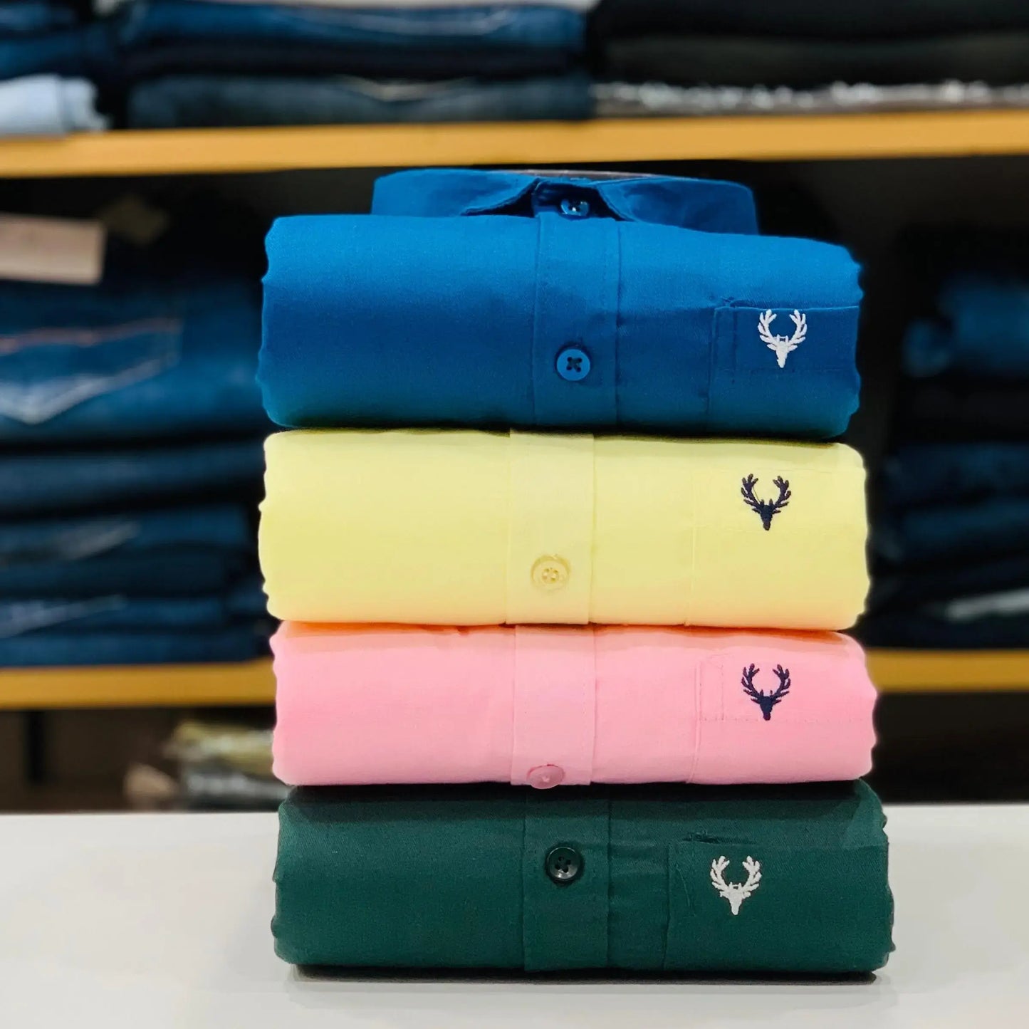 Allen Solly Plain Shirts Combo (Pack of 4)