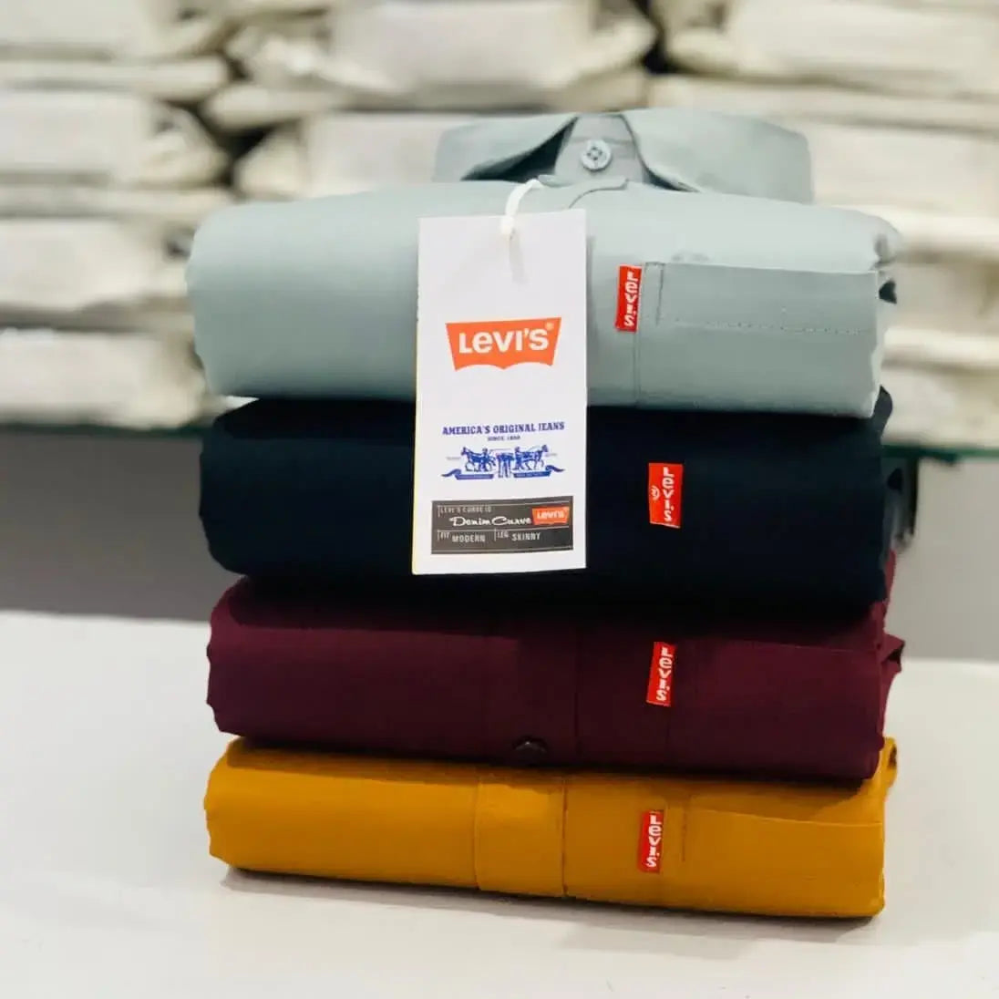 Levi's Plain Shirts Combo (Pack of 4)