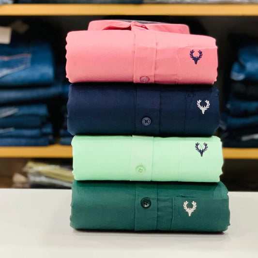 Allen Solly Plain Shirts Combo (Pack of 4)