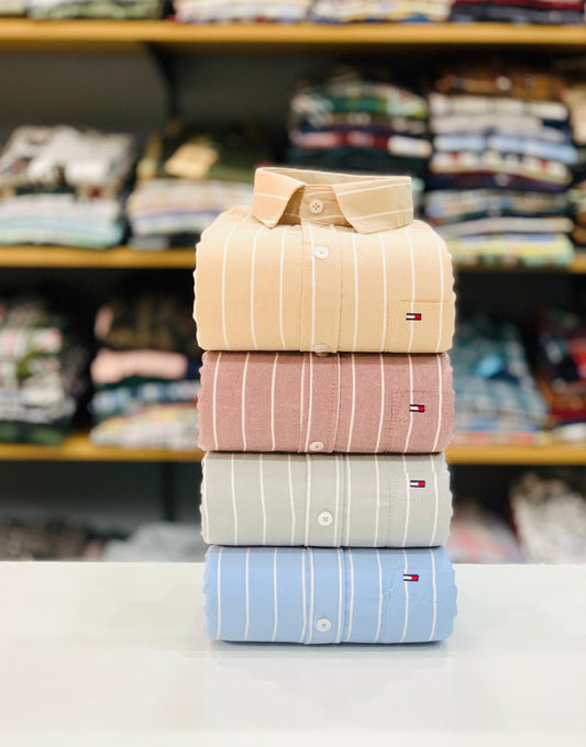 Men's Oxford Fabric Lining Shirts Combo