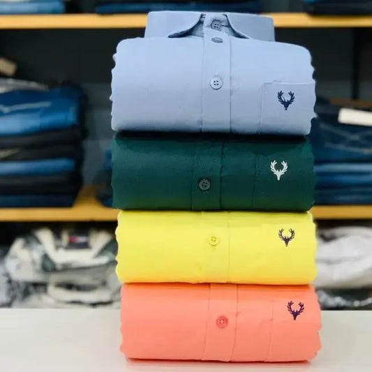 Allen Solly Plain Shirts Combo (Pack of 4)