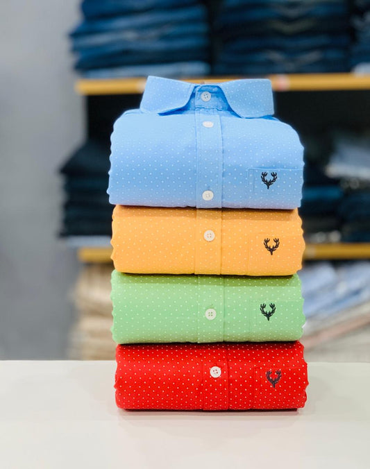 Allen Solly Dotted Shirts Combo (Pack of 4)