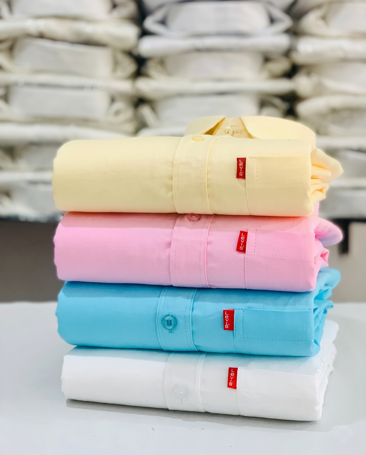 Men's Daily Wear Shirt Bundle – Set of 4 Plain Shirts