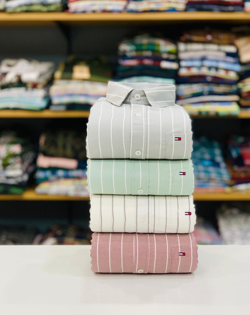 Men's Oxford Fabric Lining Shirts Combo