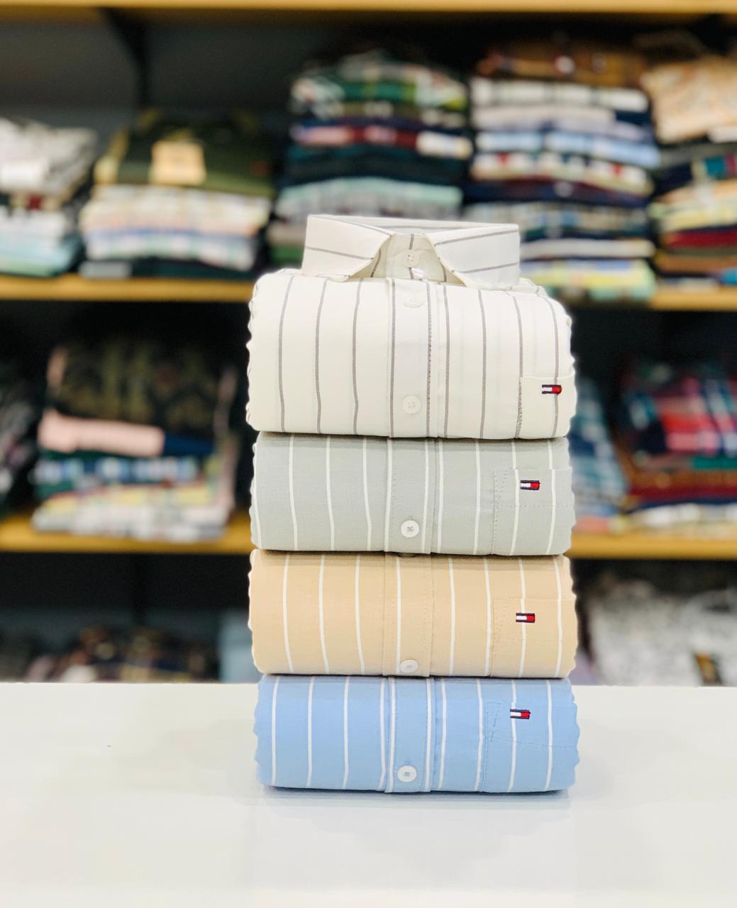 Men's Oxford Fabric Lining Shirts Combo