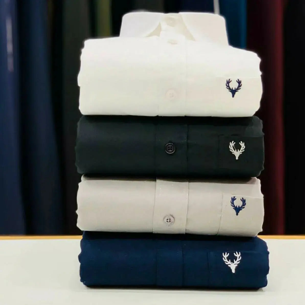 Allen Solly Plain Shirts Combo (Pack of 4)